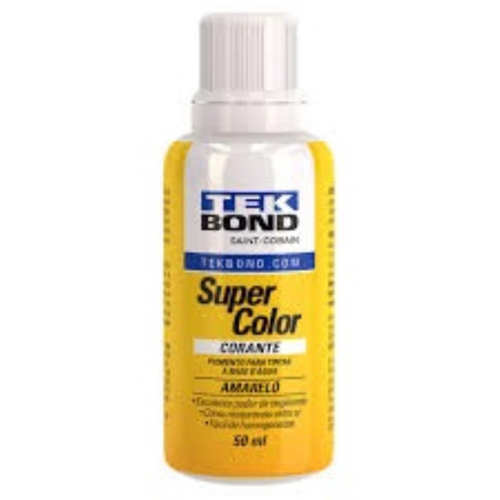 CORANTE LIQUIDO 50ML TEKBOND AMARELO