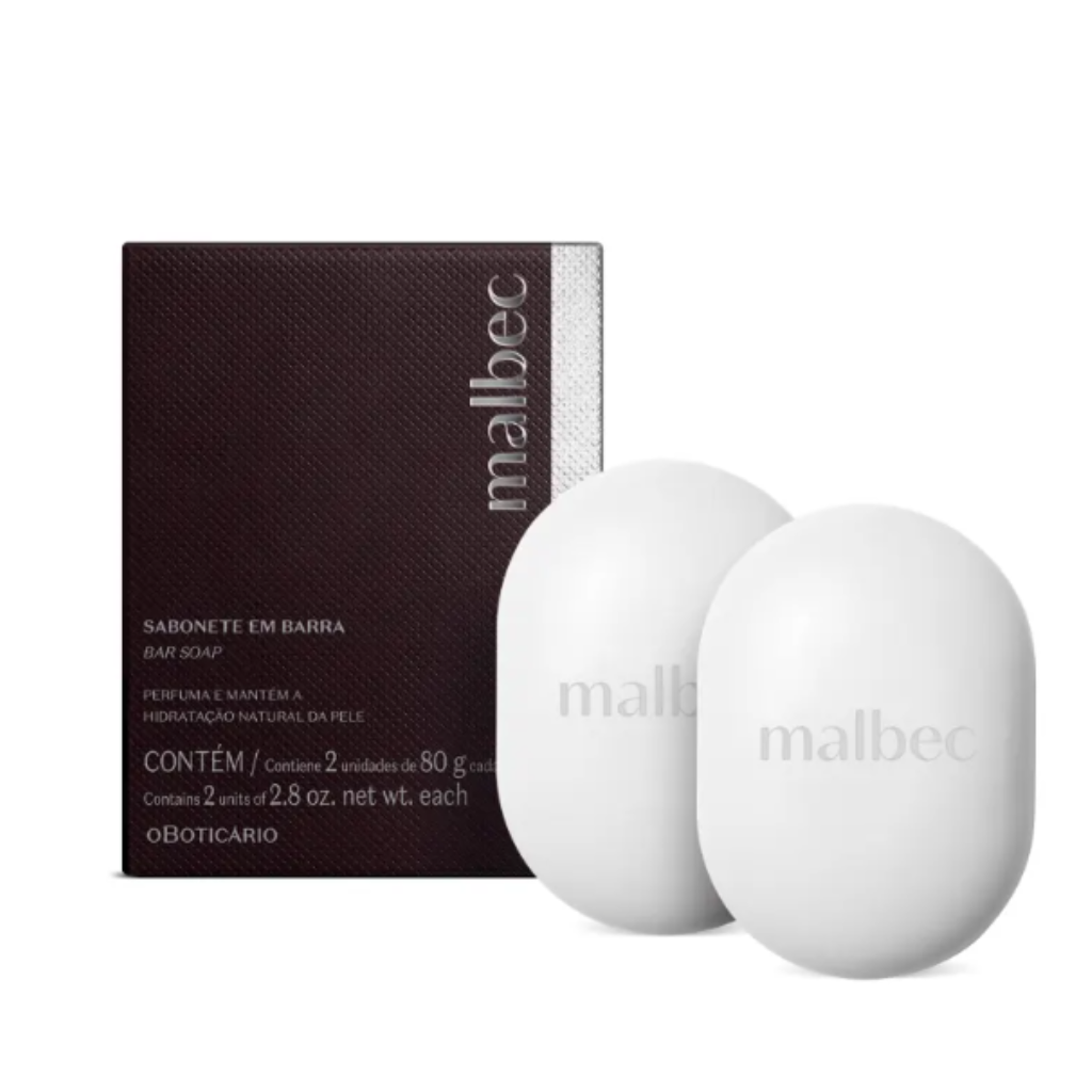 Malbec Sabonete Barra 2x80g