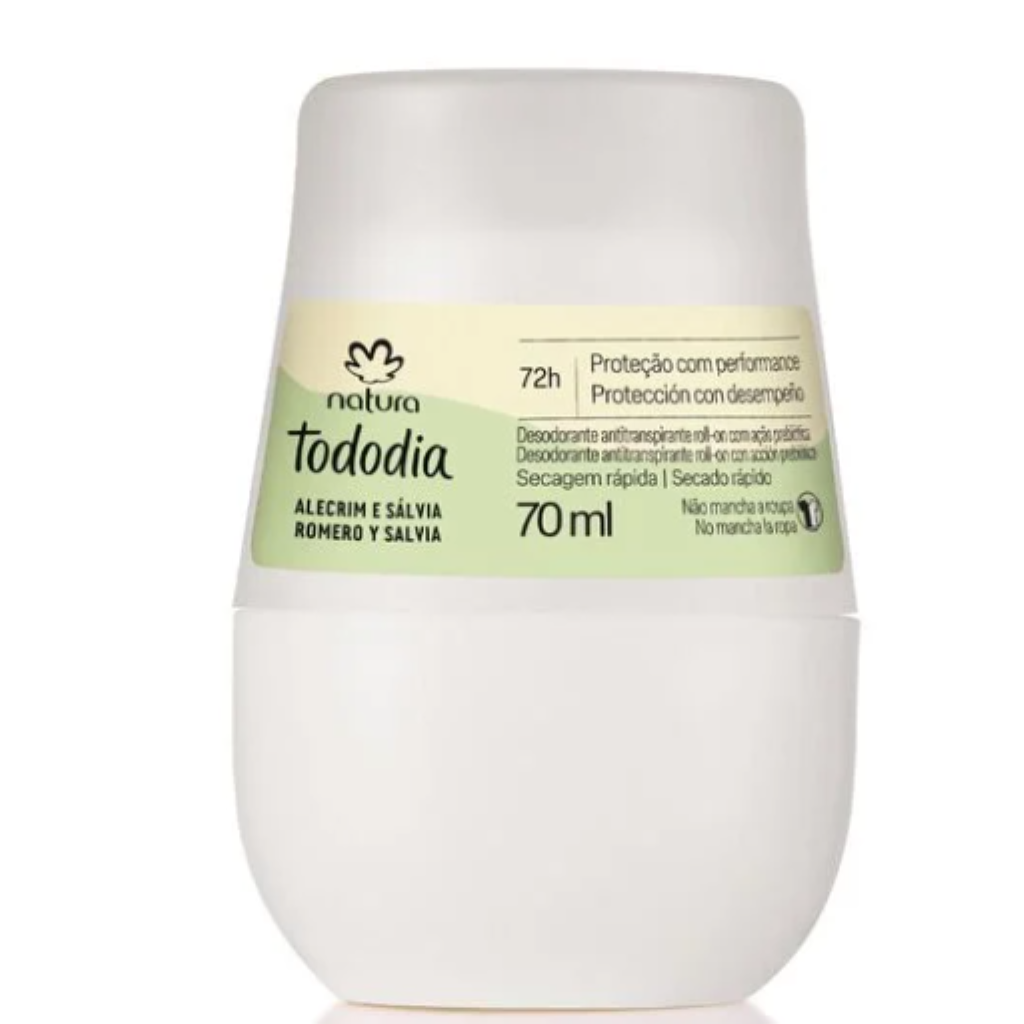 Tododia Alecrim e Salvia Desodorante Roll On 70ml