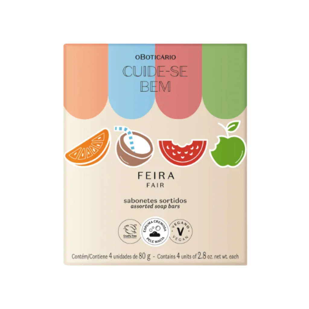 Cuide-se Bem Sabonete Feira Sortido 4x80g