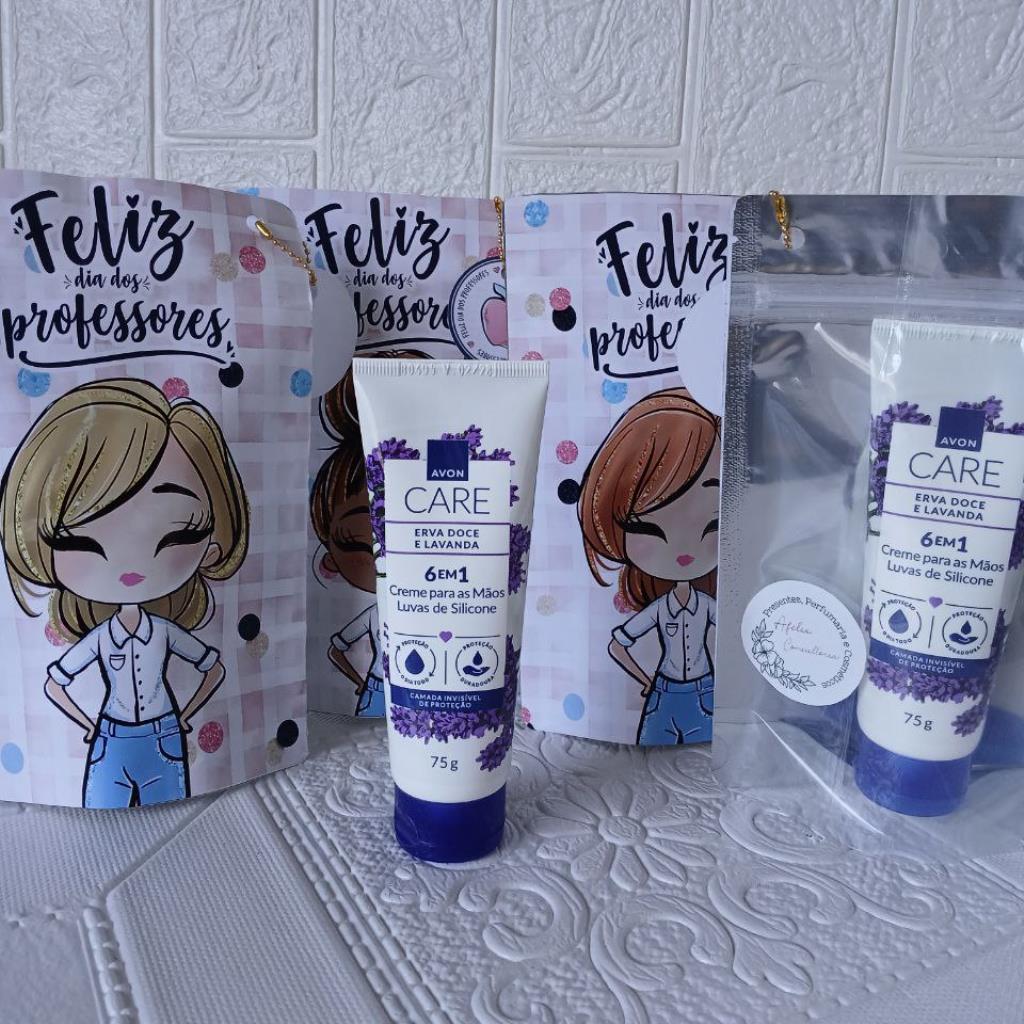 Presente Professores Erva doce e Lavanda Luvas de Silicone