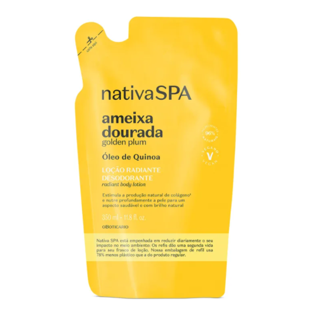 Nativa Spa Ameixa Dourada Refil Hidratante 350ml