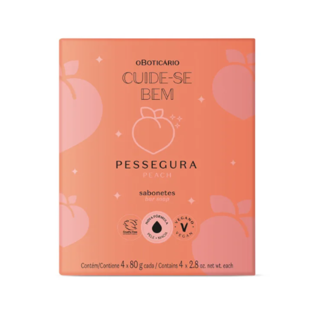 Cuide-se Bem Pessegura Sabonete 4x80g