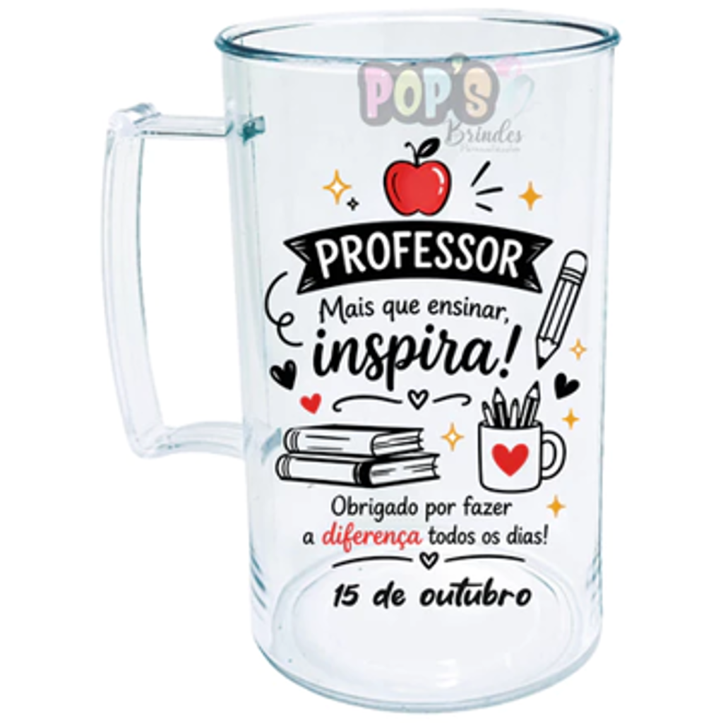 Caneca Professores Acrilico 300ml