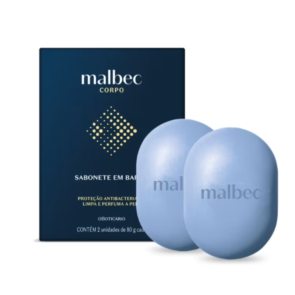 Malbec Azul Sabonete Barra 2x80g