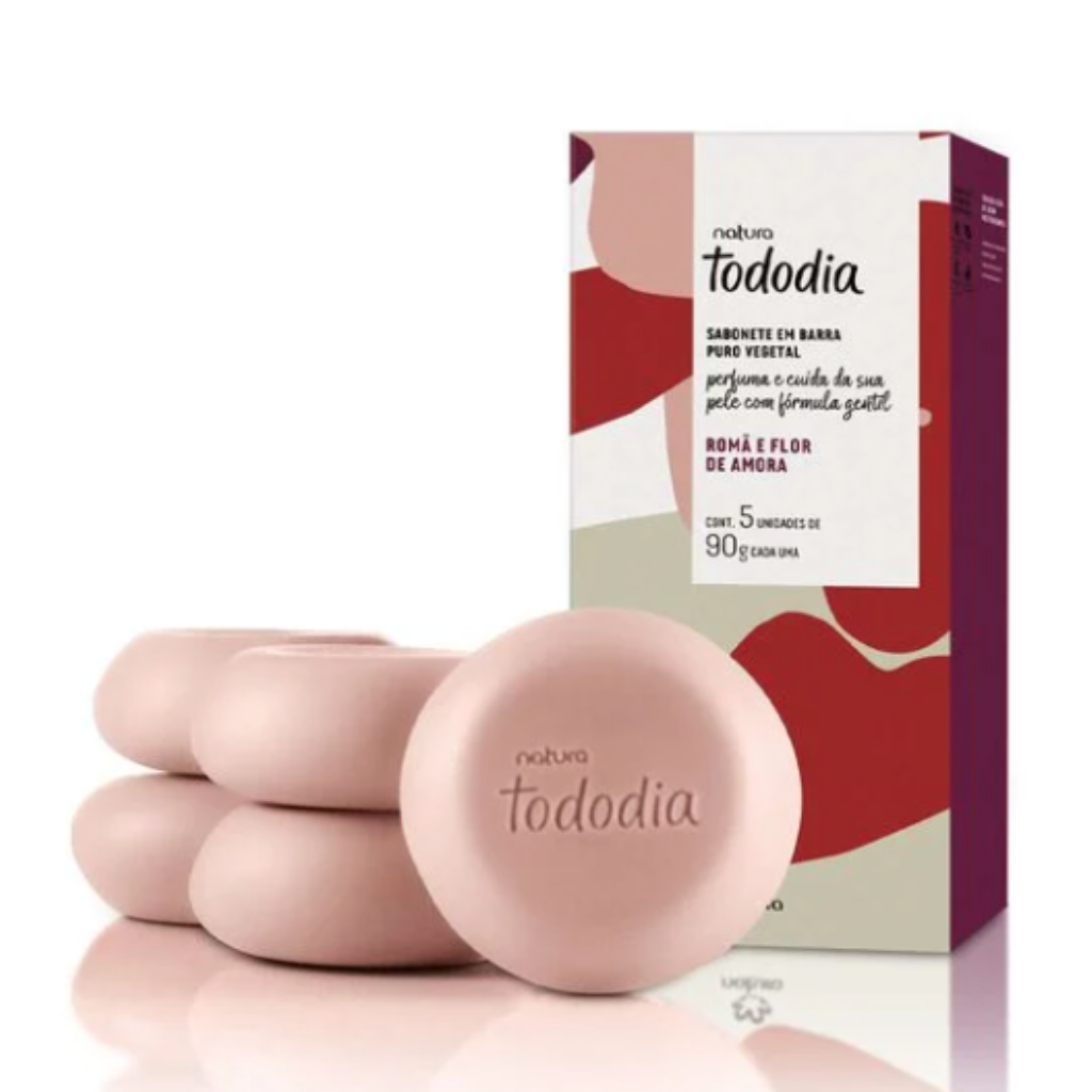 Tododia Roma e Flor de Amora Sabonete Barra 5x90g