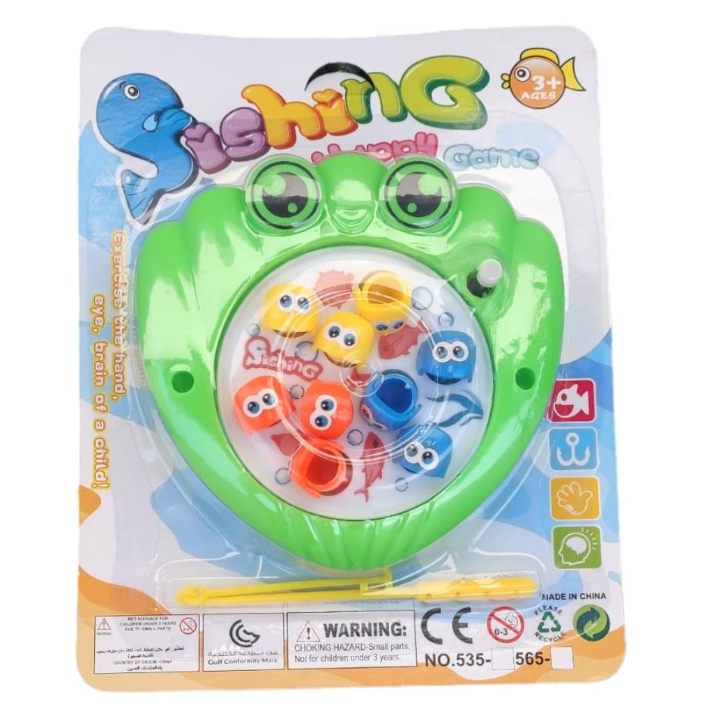 Jogo De Pesca Infantil Pega Peixe C/ Corda 9 Peixinhos e 1 Varinha