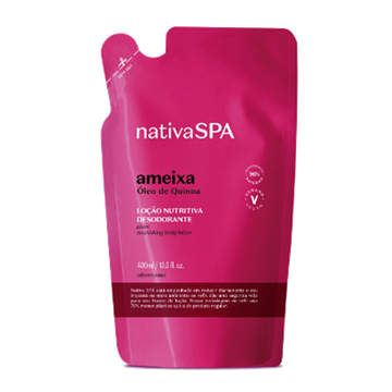 Refil Loção Desodorante Hidratante Corporal Nativa SPA Ameixa 400ml