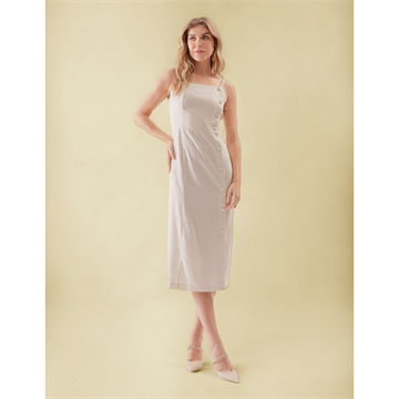VESTIDO DE LINHO CRU G