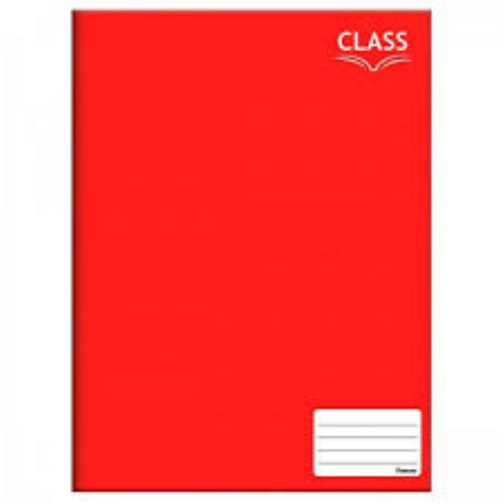 caderno brochura vermelho 80 folhas 140mmx202mm