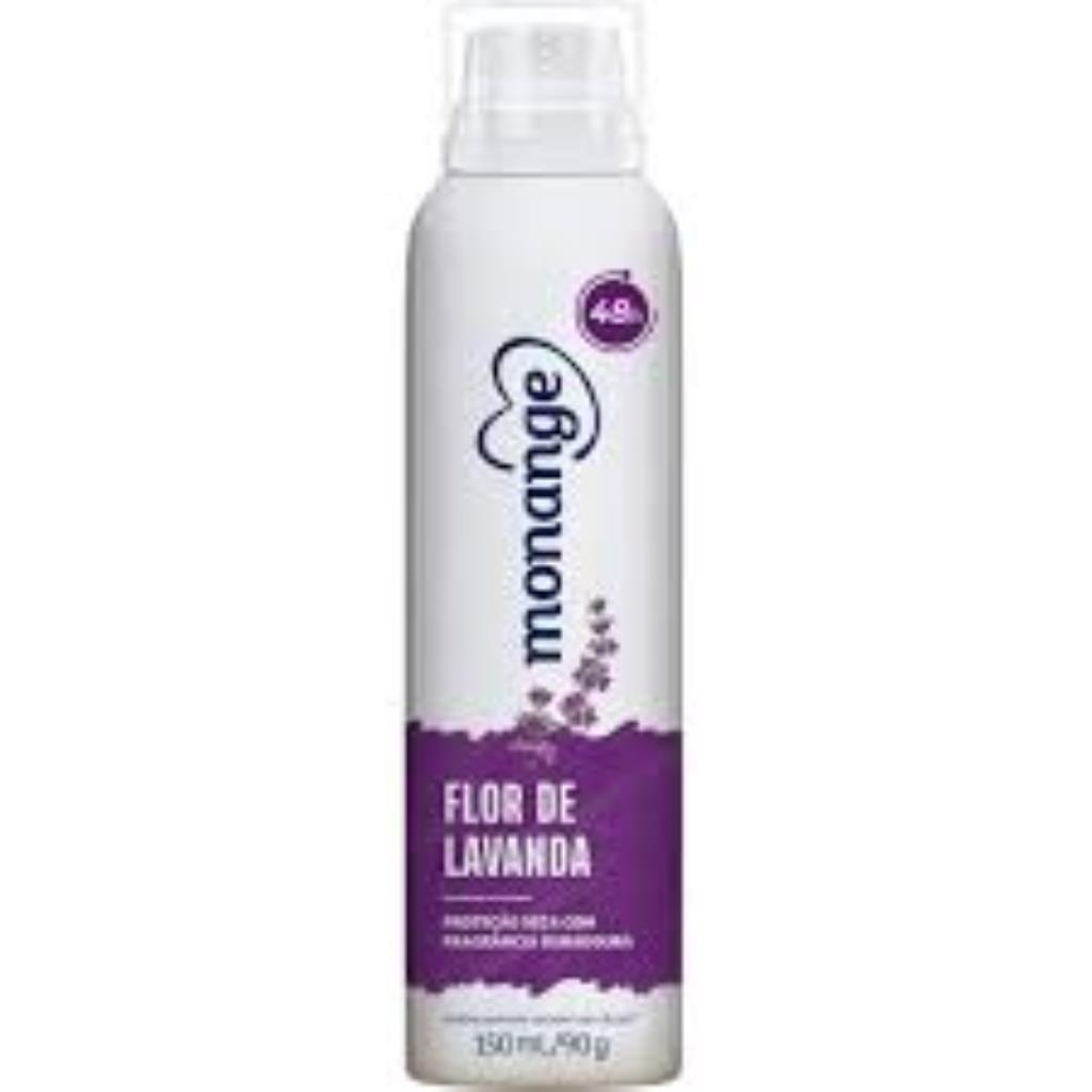 Desodorante Monange Aerosol Flor de Lavanda (Emb. contém 1un. de 150ml