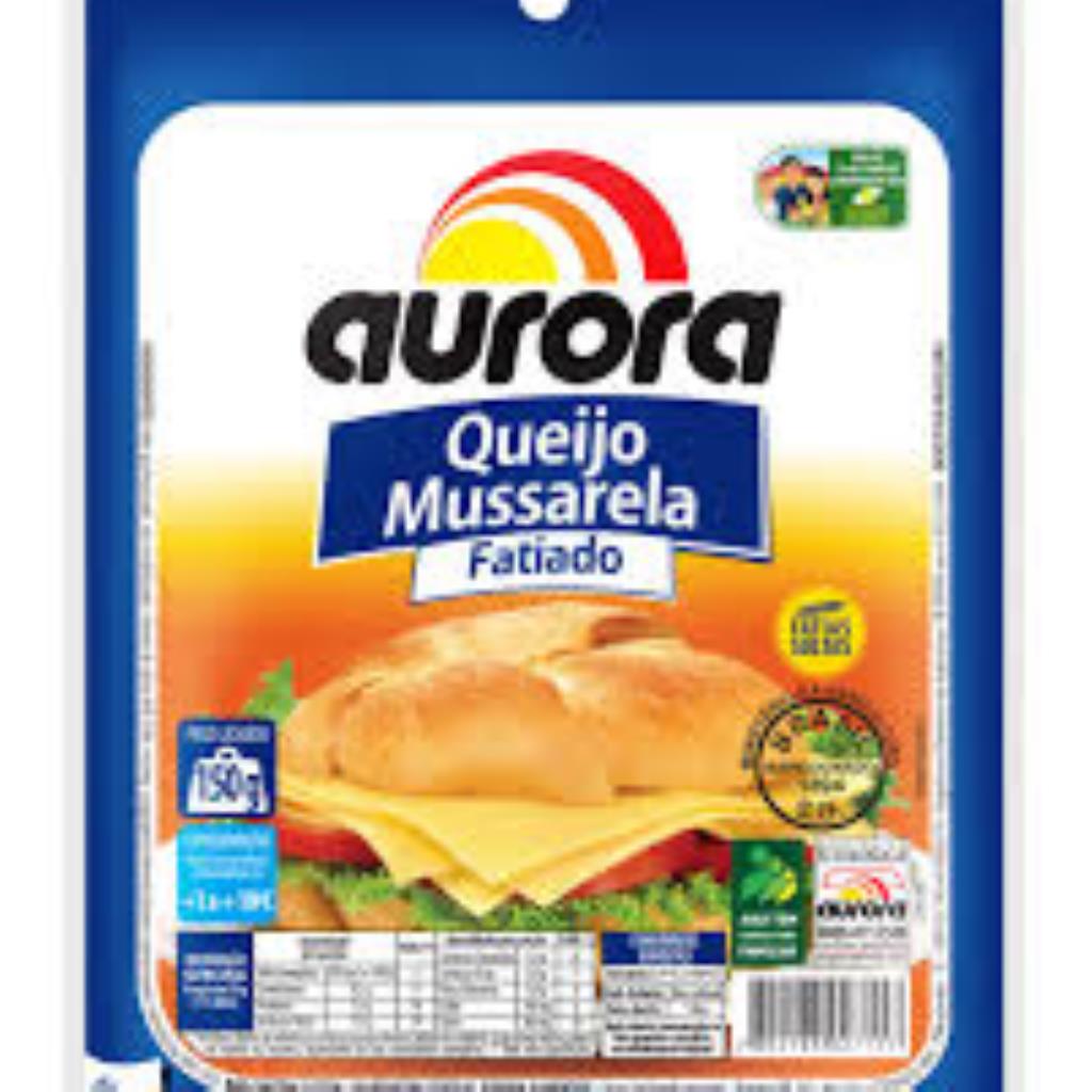 QUEIJO MUSSARELA AURORA FATIADO 150G