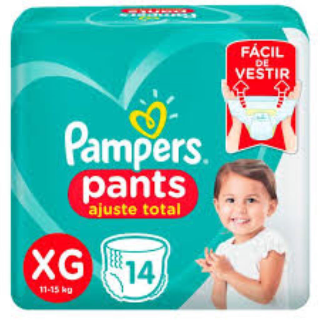 Fraldas pamps 14 un XG
