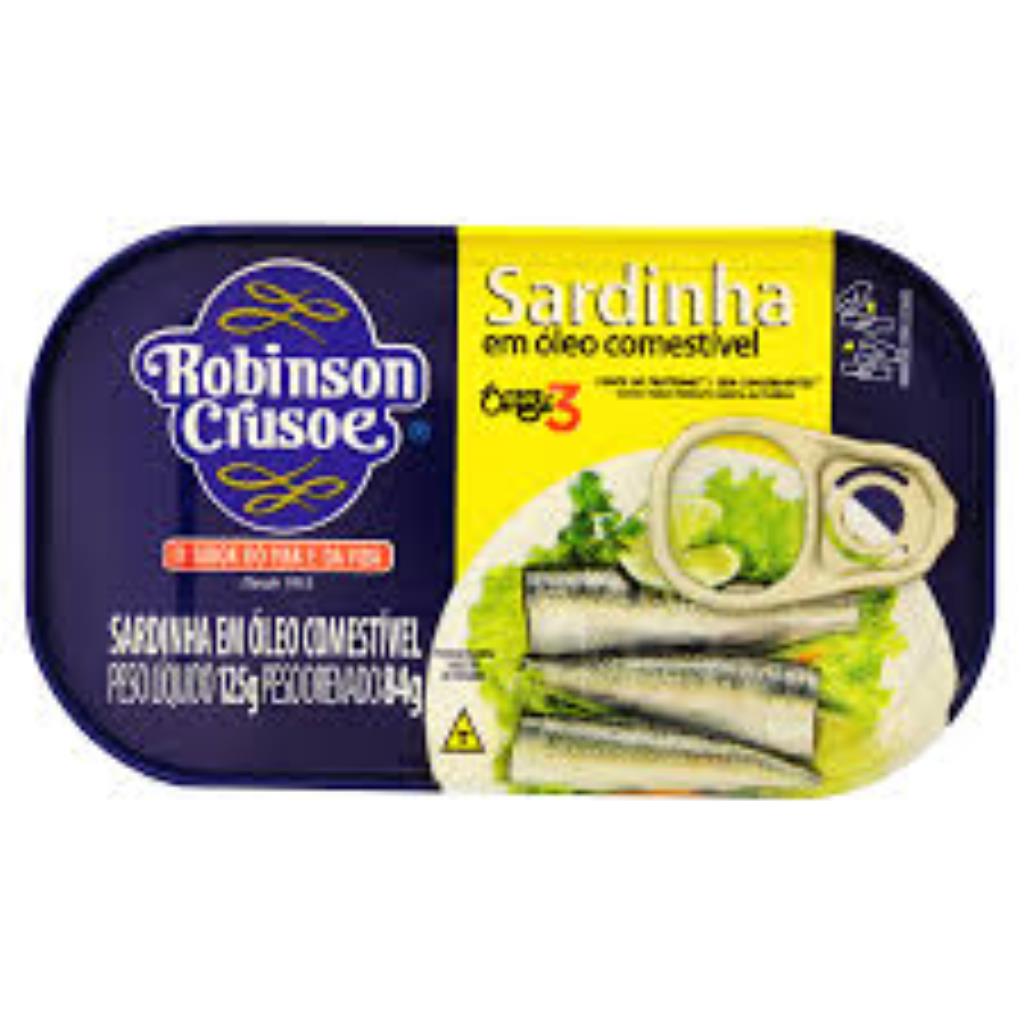 SARDINHA ROBINSON CRUSOE OLEO 125g