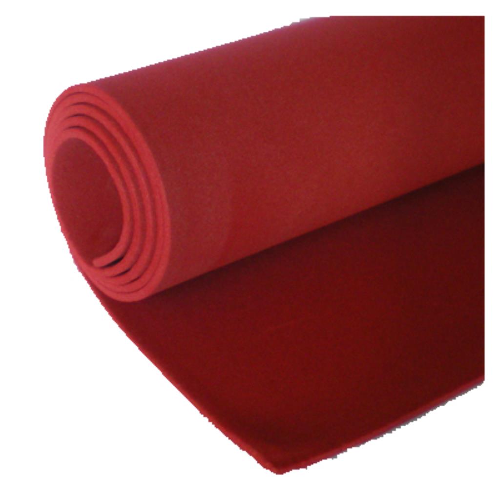 EMBORRACHADO LISO VERMELHO ESCURO - PCT/10