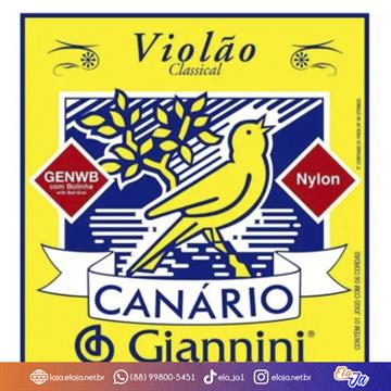 Encordoamento Canário em Nylon p/ Violão c/ Bolinha GENWB - Giannini