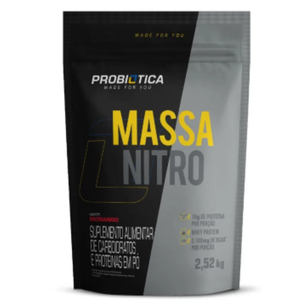 MASSA NITRO REFIL 2,52KG MORANGO V01 - PROBIOTICA