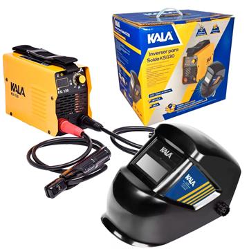 Kit Inversor de Solda 130A Bivolt com Máscara - KALA