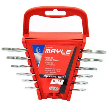 JOGO DE CHAVE BOCA/FIXA 06PC MAYLE(E) -  REF 100408MY