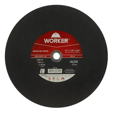 DISCO CORTE ACO 12"X1/8"X3/4" - WORKER