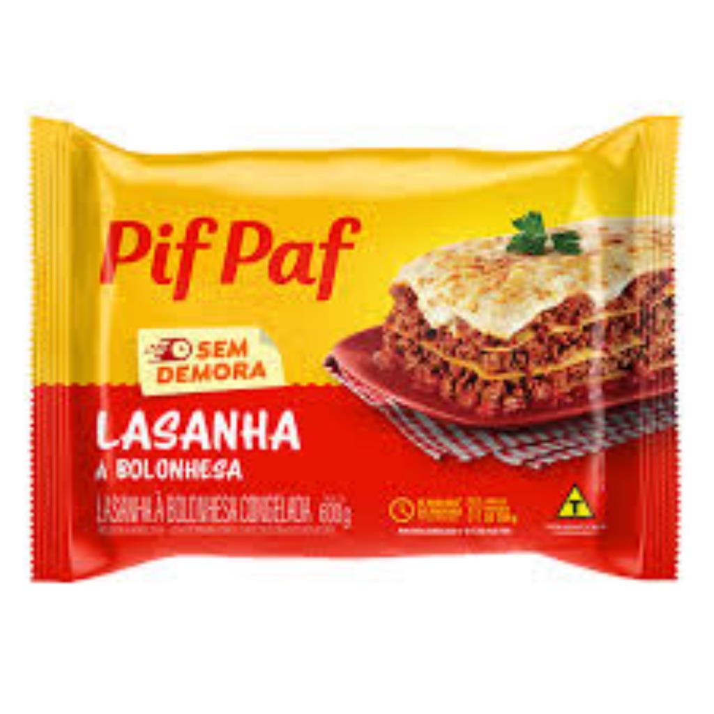 LASANHA A BOLONHESA PIF PAF 600G