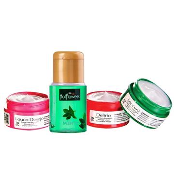 Kit Sedução Menta Hot Flowers