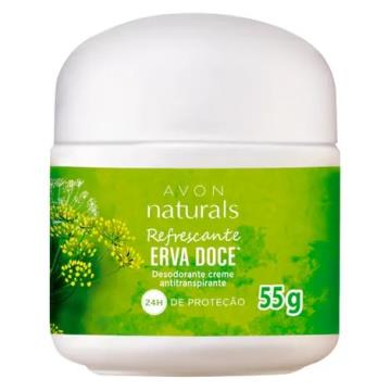 Desodorante Creme Avon Naturals Erva Doce 55g