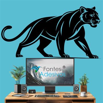 Adesivo de Parede Pantera-negra - 70 x 36 cm