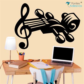 Adesivo de Parede Violino - 80 x 56 cm