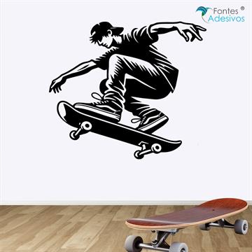 Adesivo de Parede Skatista - 56 x 48 cm