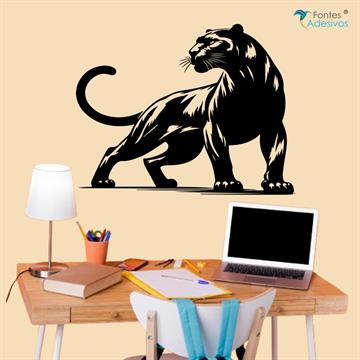 Adesivo de Parede Pantera Negra - 63 x 49 cm