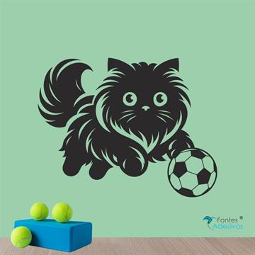 Adesivo de Parede Gato - 63 x 49 cm