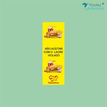 Adesivo Lacre de Segurança 35x100 mm - 500 un.