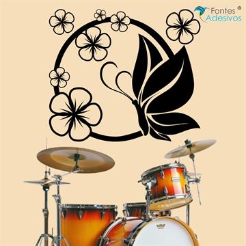 Adesivo de Parede Borboleta - 64 x 56 cm