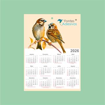Folhinha de Parede - 198 x 268 mm - 500 Un