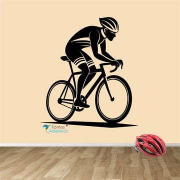 Adesivo de Parede Ciclista - 48 x 54 cm