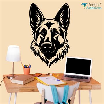 Adesivo de Parede Pastor Alemão - 40 x 64 cm
