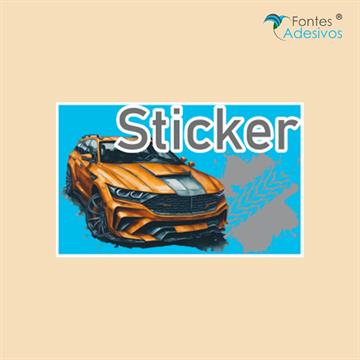 Sticker Personalizado - 50 x 80 mm - 250 Unidades