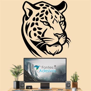 Adesivo de Parede Onça-pintada - 49 x 56 cm