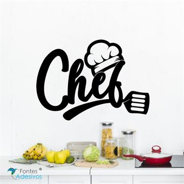 Adesivo Decorativo Chef 63x45 cm