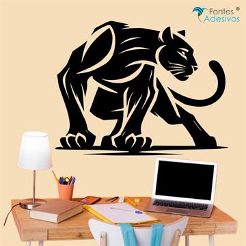 Adesivo de Parede Pantera Negra - 63 x 49