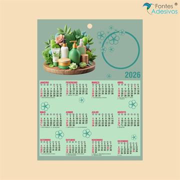 Folhinha de Parede - 148 x 198 mm - 25 Un