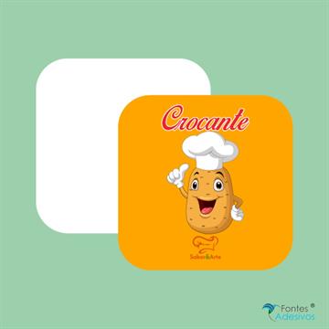 Porta Copos Personalizados - Quadrado - 85 x 85 mm - 1.000 UN
