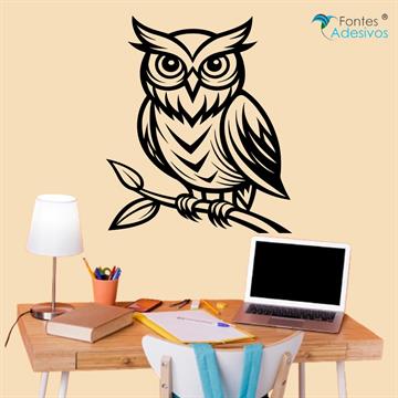 Adesivo de Parede Coruja - 48 x 56 cm