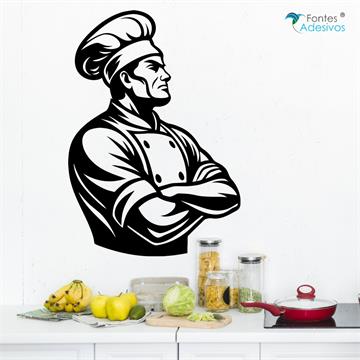 Adesivo Decorativo Chef 56x80 cm