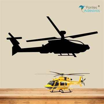 Adesivo de Parede Helicóptero - 90 x 40 cm