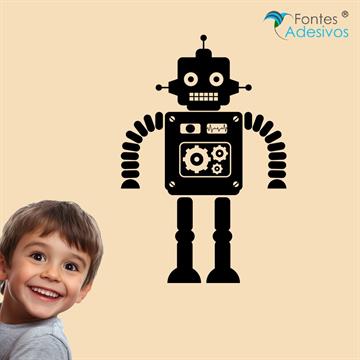 Adesivo Decorativo Robô 48x72 cm
