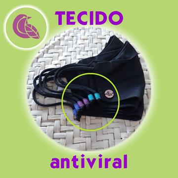 Kit Família Máscara com Tecifdo Antiviral Preta