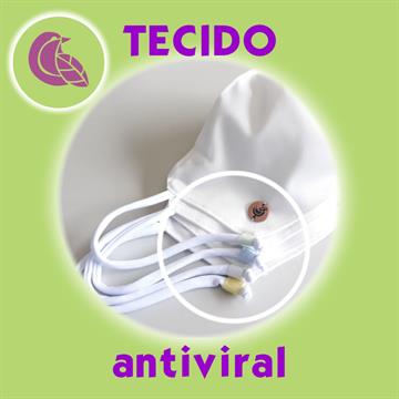 Kit Família Máscara com Tecifdo Antiviral Branca