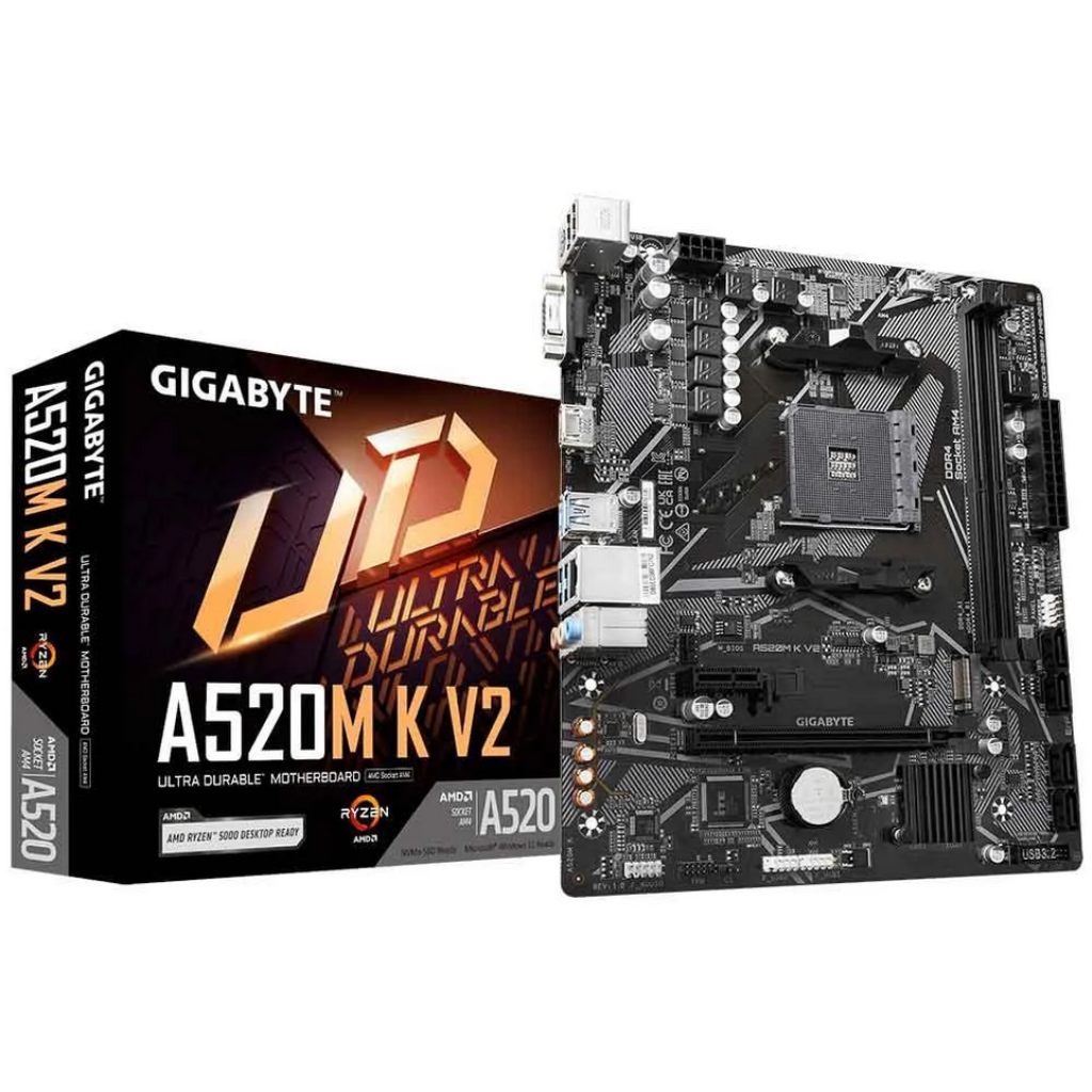 Placa Mãe A520M K V2 AM4 DDR4 - Gigabyte